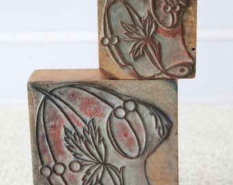 Antique French Letter embroidery stamp