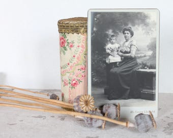 Fotografia antica di ritratti di madri e bambini, J. Caron Nancy