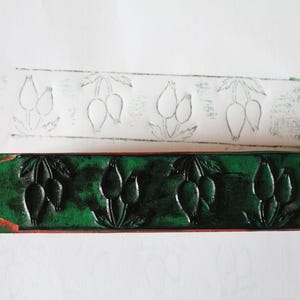 Französischer Blumen Stempel für Scrapbooking, Textilkunst, Stickerei, 4753