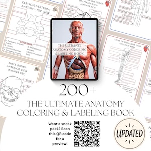 Das ultimative Anatomie Buch zum Ausmalen & Etikettieren: 200+ Ausmalseiten (aktualisiert)
