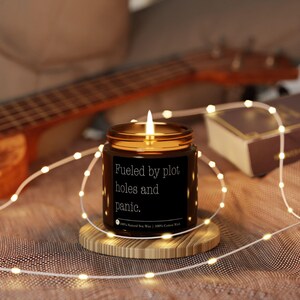 Scented Soy Candle - Cozy Book Lover Gift | Aromatherapy Candle for Writers & Home Decor
