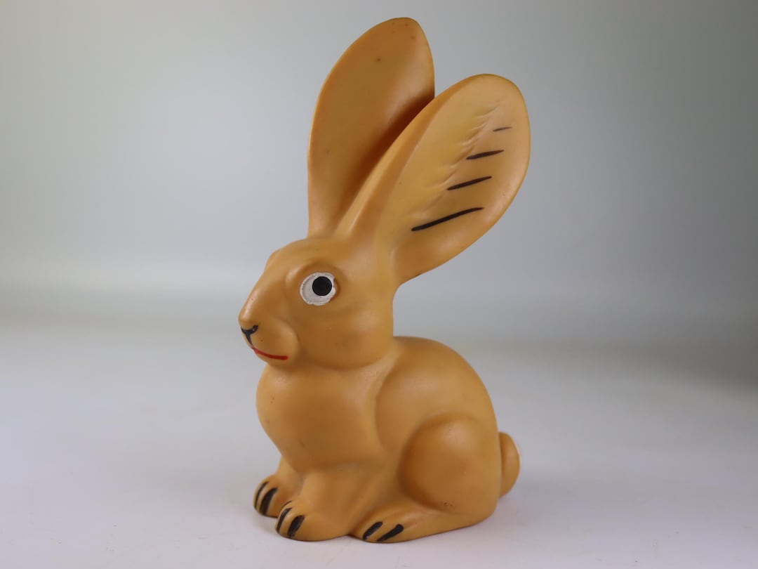 Vintage Rubber Bunny – Yugoslavian Toy – USSR Era 1970s–1980s – Zagreb ...