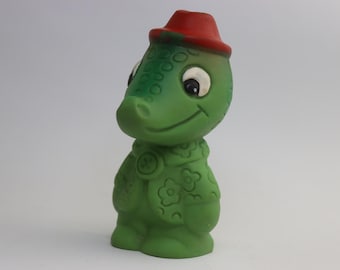 Funny Vintage Rubber Crocodile Toy Made in USSR