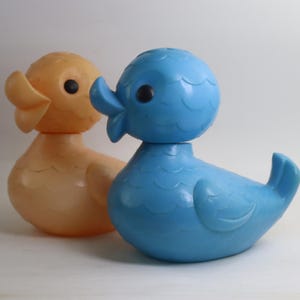 Cute Vintage Plastic Duck Toy Made in USSR