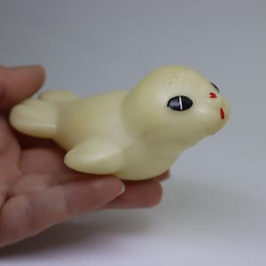 Gentle Vintage Plastic Fur Seal Toy Made in USSR