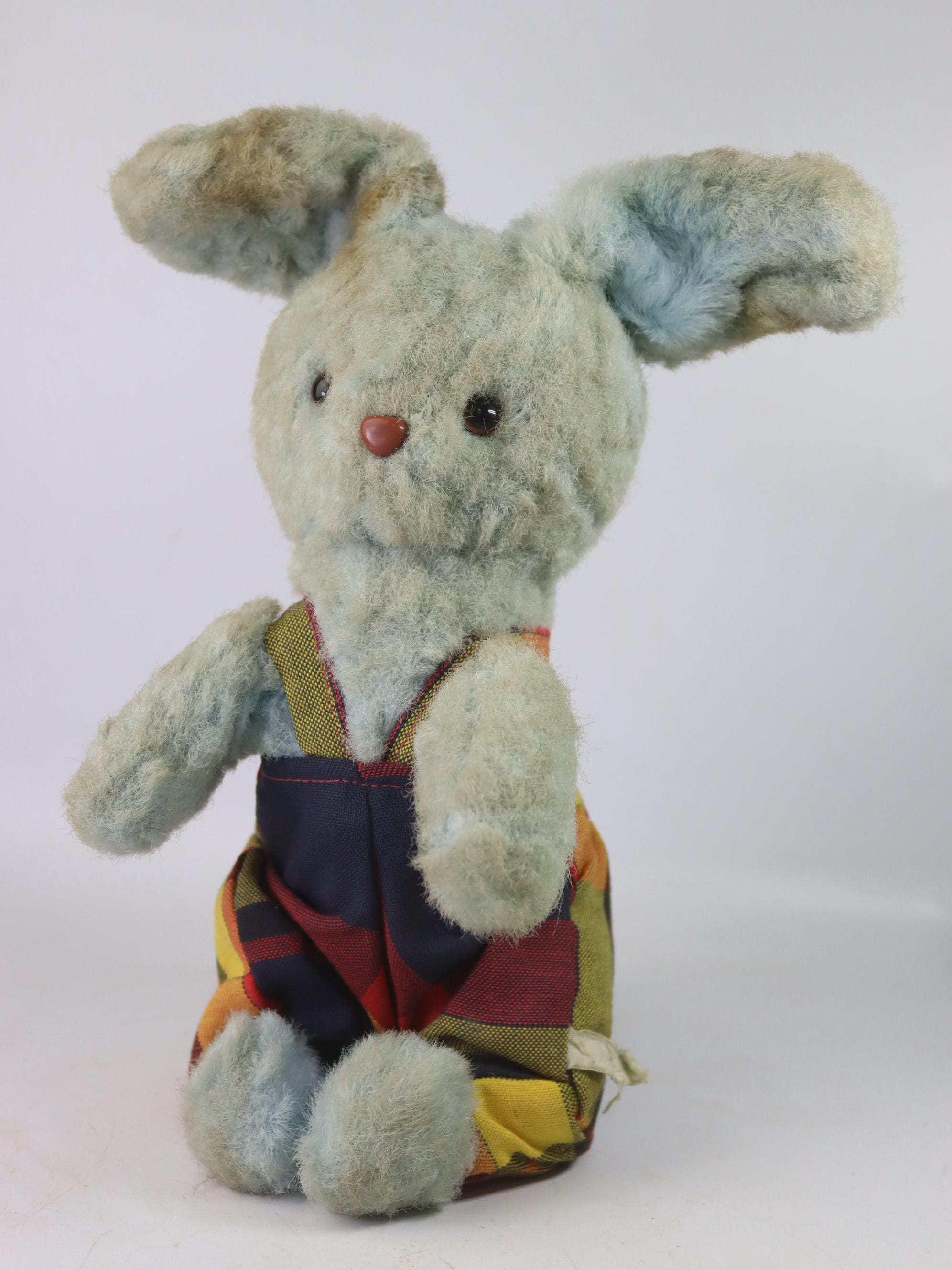 Vintage Soviet Wind-up Bunny — Mechanical Plush Rabbit Toy — USSR ...