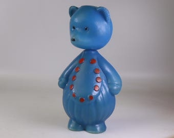 Adorable Vintage Plastic Bear Toy Made in USSR