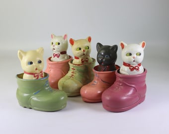 ヴィンテージ ニッカーボッカー ぬいぐるみ人形、ゴム製顔、1940年代