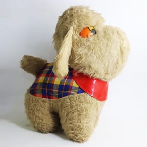 Rare East German Plush Dog Toy – GDR Vintage Stuffed Animal 32 cm