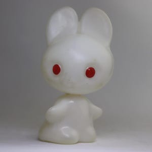 Delicate Vintage Plastic Bunny Toy Made in USSR