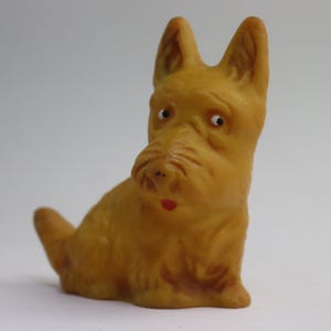 Curious Vintage Rubber Terrier Dog Made in USSR toy