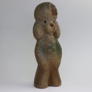 Vintage Rubber Poodle Dog Artemon Made in USSR toy