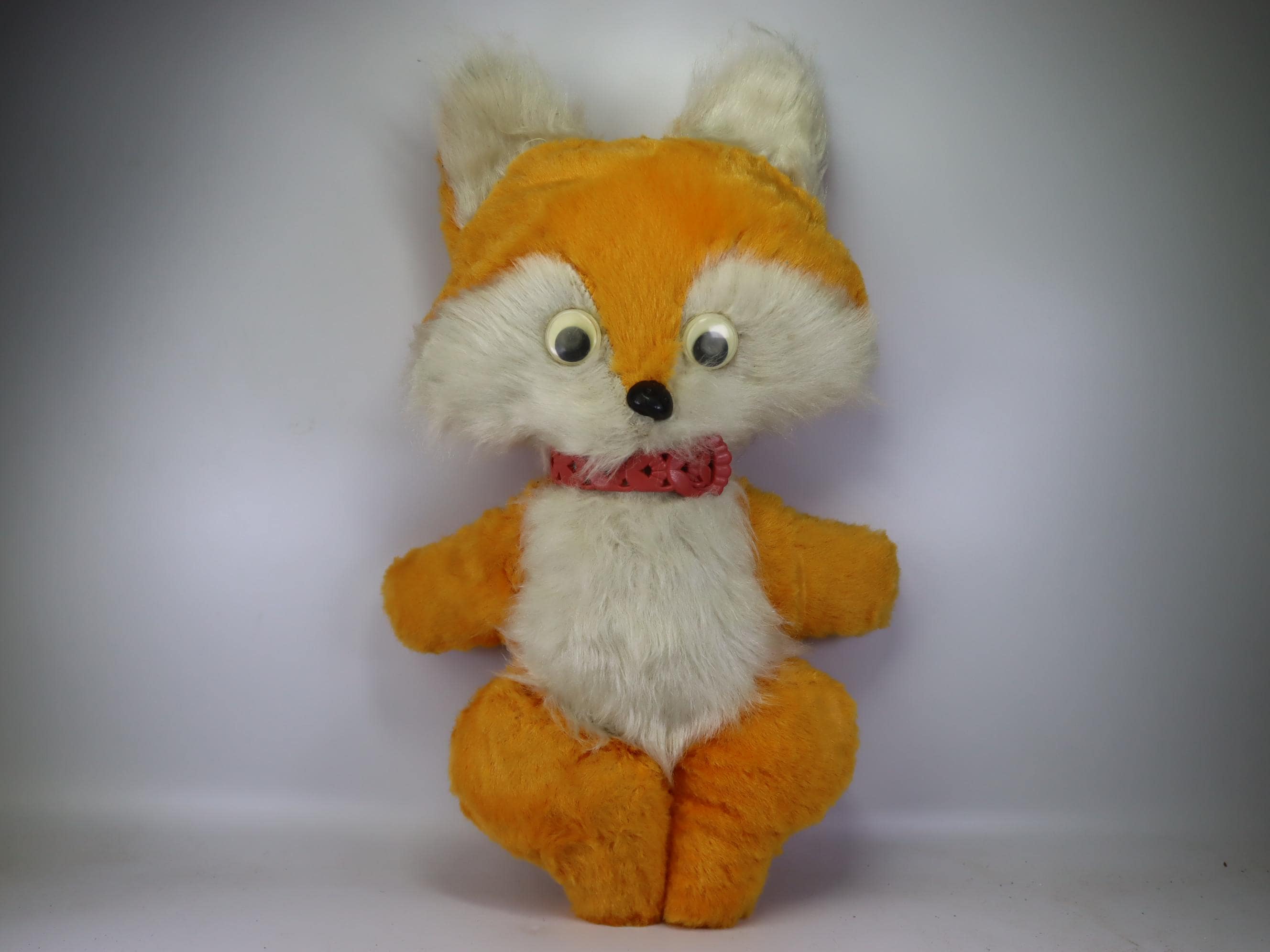Vintage Soviet Fox Plush Toy 1970–80s — Rare USSR Stuffed Animal