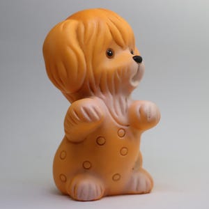 Adorable Vintage Rubber Dog Made in USSR toy