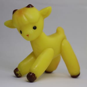 Delicate Vintage Plastic Little Goat Toy Made in USSR
