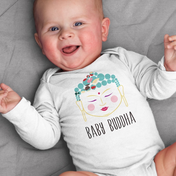 Buddha Baby Clothes Bodysuit Romper for Baby Boy or Baby Girl, Unisex, Coming Home Outfit, Baby Shower Gift, Gender Reveal Announcement