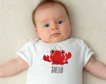 Lobster Baby Clothes Bodysuit for Baby Boy or Girl, Newborn to 24 Months, Baby Shower Gift, Coming Home Outfit, Baby Announcement, Unisex