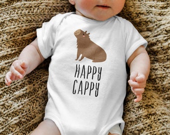 Capybara Baby Clothes Bodysuit, Gender Neutral Coming Home Outfit Perfect for Baby Boys or Girls, Baby Shower Gift, Baby Announcement Attire