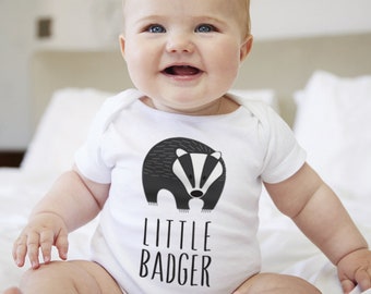 Wisconsin Honey Badger Baby Clothes Bodysuit for Baby Boy or Girl, Animal Themed Baby Shower Gift, Coming Home Outfit, Newborn to 24 Months