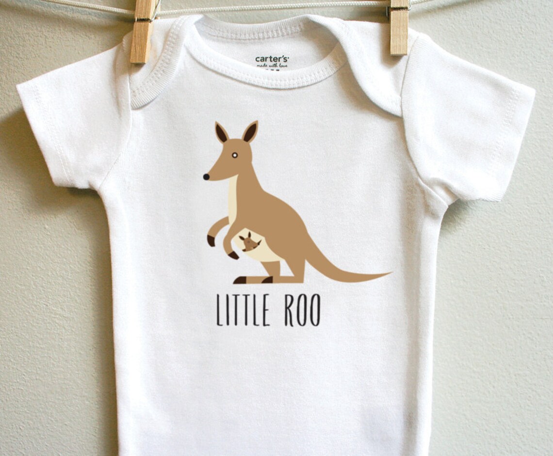 Cute Unisex Kangaroo Baby Clothes Bodysuit Long Sleeve or Etsy