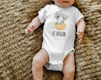 Dragon Baby Clothes Bodysuit for Baby Boy, Perfect for Fantasy Baby Shower Gift, Coming Home Outfit, Gender Reveals, Newborn to 24 Months,