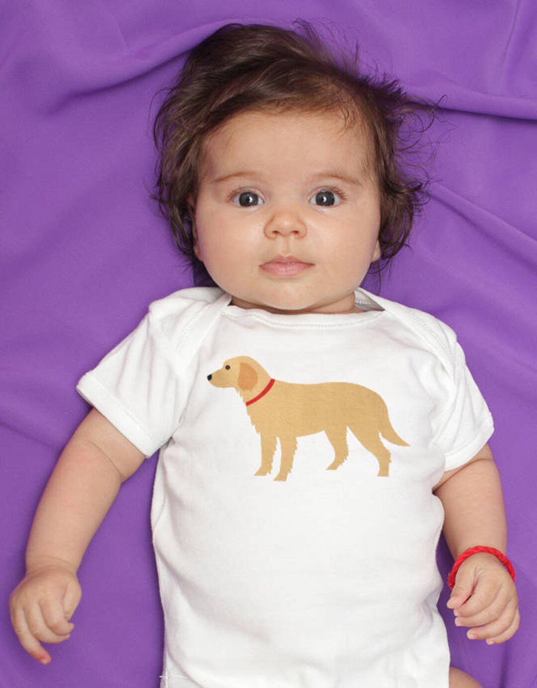 Golden Retriever Baby Clothes Bodysuit Romper for Baby Boy or Girl, Coming Home Outfit, Baby