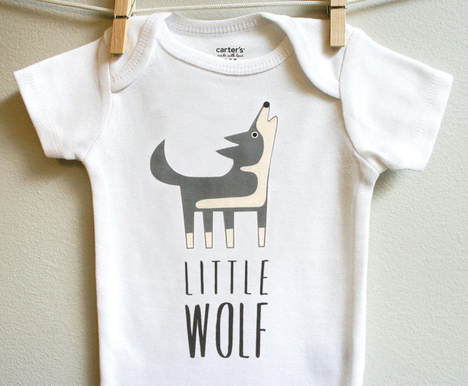 Wolf Baby Clothes Bodysuit for Baby Boy or Baby Girl Newborn Etsy