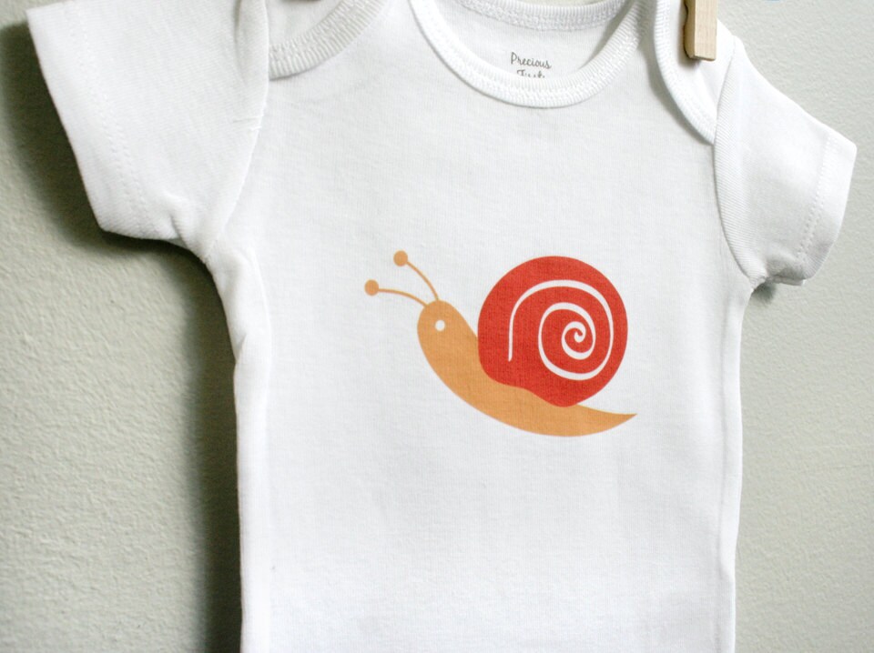 Snail Baby Body Romper, parfait pour bébé garçon ou fille, tailles