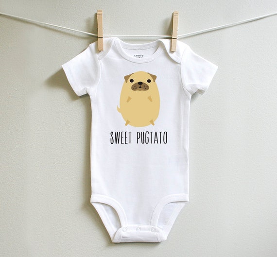 Pugtato Infant Tee Pug Baby Shirt Gifts for Pug Lovers
