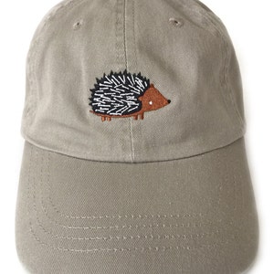 Embroidered Hedgehog Baseball Cap for Men, Women or Teens, Birthday, Holiday, Bridesmaid, Groom, Unisex Gift