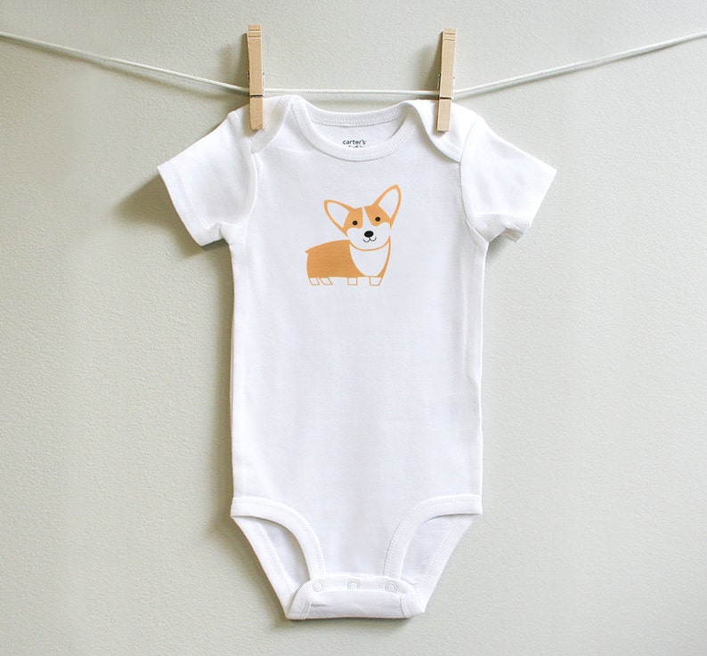 Corgi Baby Clothes Bodysuit One Piece Romper For Baby Boy Or Etsy