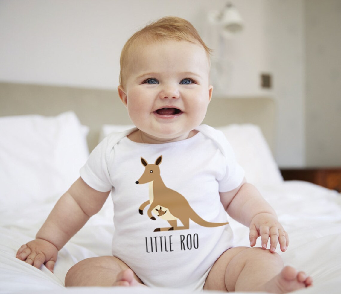 Cute Unisex Kangaroo Baby Clothes Bodysuit Long Sleeve or Etsy