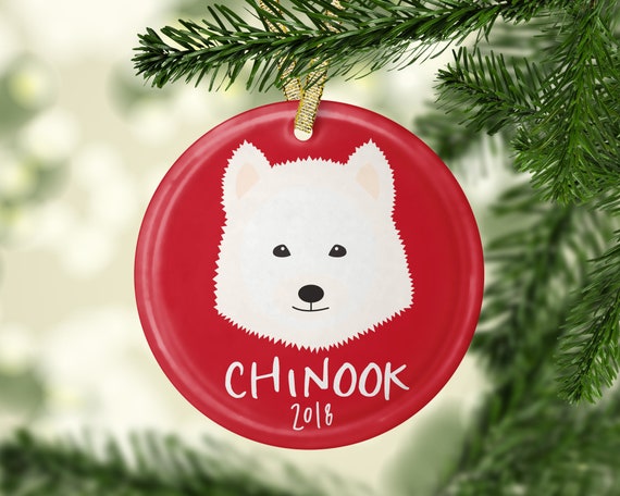 samoyed christmas ornament