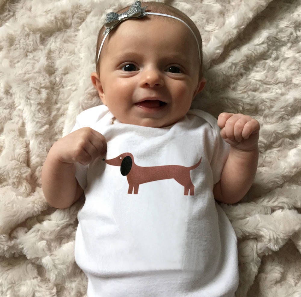 Dachshund baby clothes Dachshund baby bodysuit baby boy Etsy
