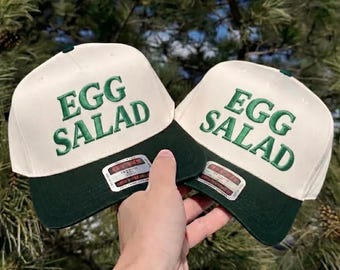 Embroidered Egg Salad Masters Golf Hat, Augusta Inspired Cap, Golf Tournament Apparel