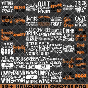 Funny Halloween Quotes Bundle PNG, Halloween Bundle, Png, Sublimation Spooky Season Funny Halloween Graphics, Shirts Designs
