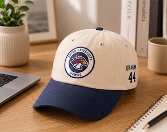 Briar University Hawks Team Broderad Truckerkeps, Basebollkeps Off Campus, Hockey Romantisk Film College Apparel