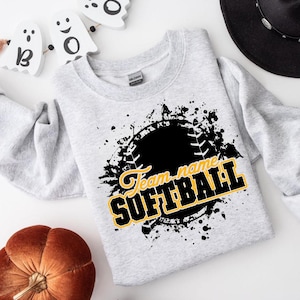 Custom Softball Team PNG, Personalized Softball Mascot or Your Team Custom Work Png, School, Team, Fall, Sport, Spirit, Softball Team Png