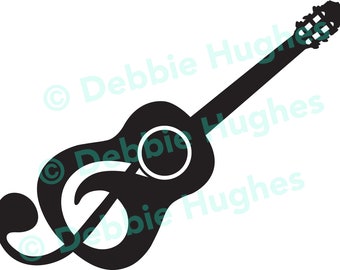 Guitar logo, SVG, ai, png, pdf, eps, jpg, Download, Digital image, clipart, music, music note, acoustic, guitar