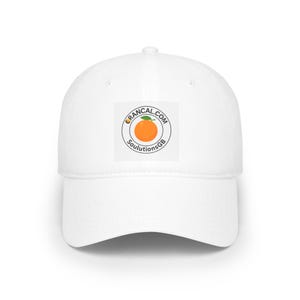 Embossed Logo Baseball Cap: Unstructured Cotton Low Profile Hat