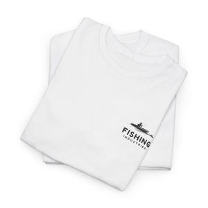 Fishing Enthusiast Unisex Heavy Cotton Tee, Outdoor Adventure Shirt, Fishing Gift Tee, Summer Wear, Nature Lover Apparel