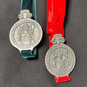 Two (2) Original Renaissance Pleasure Faire Collectable Medallion Pewter Awards