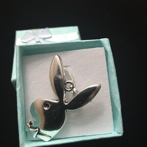 Vintage-retro Style Silver Tone Playboy Bunny Rabbit Pendant Charm