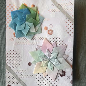 Tarjeta de origami hecha a mano