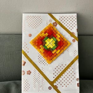 Tarjeta de origami hecha a mano