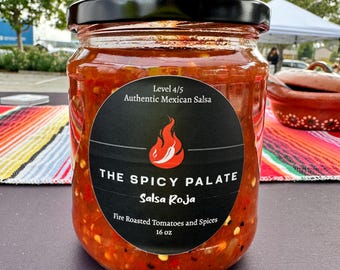 Authentic Mexican Salsa Roja – Fire Roasted Tomatoes, Medium-Hot Spice