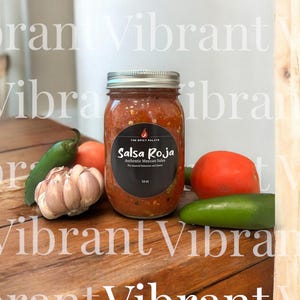 Homemade Salsa Roja – Authentic Mexican Salsa, Medium Spicy Topping for Tacos & Grilled Meats