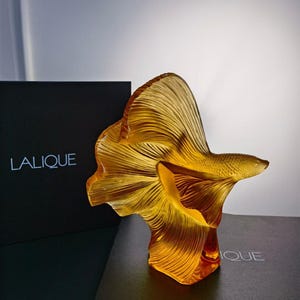 Lalique Ardeco Art work Fish Golden fish