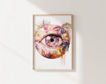 Optometry Poster , Eye Anatomy Wall Art, Optometry Wall Art, Ophthalmology Wall Art, Optometry Decor, Ophthalmology Art Digital
