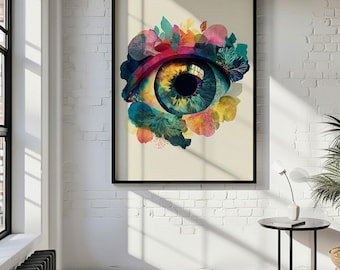 Optometry Poster, Eye Anatomy Wall Art, Ophthalmology Print, Gift for Eye Doctor or Optometrist, Optometrist Office, Ophthalmologist gift